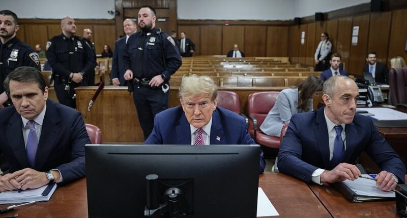 Donald Trump trial LIVE: Four alternate jurors selected as prospective juror starts CRYING in the jury box and ex-president looks up when candidate says he volunteered for CLINTON