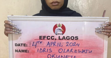 EFCC releases mugshot of cross dresser, Bobrisky  after he was arrested for abuse of Naira