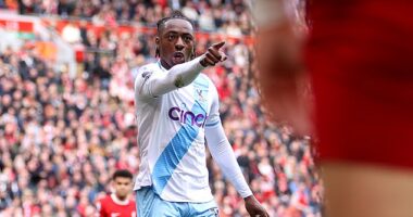 Eberechi Eze scored the only goal in Crystal Palace's shock 1-0 win over Liverpool last weekend