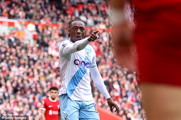 Eberechi Eze scored the only goal in Crystal Palace's shock 1-0 win over Liverpool last weekend