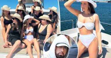 Eminem's daughter Hailie Jade rocks white bikini on bachelorette trip to Tampa