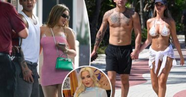 Engaged boxer Ryan Garcia packs on the PDA with 2 different women