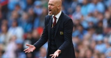 Erik ten Hag has banned three newspapers from asking questions at Friday's press conference