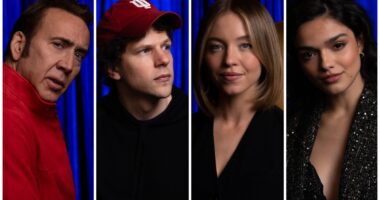 Nicolas Cage, Sydney Sweeney and Rachel Zegler at SXSW