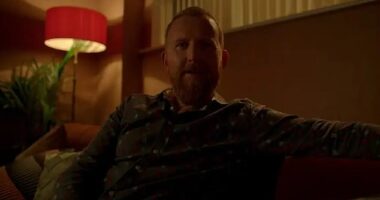 Richard Gadd, 34, said the show is based on real-life events, including being raped by a TV executive. Pictured: Tom Goodman-Hill as Darrien O'Connor in the show