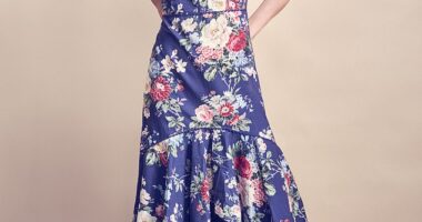 This tiered maxi dress from Laura Ashley's new collection comes in a trademark floral print and retails for £85