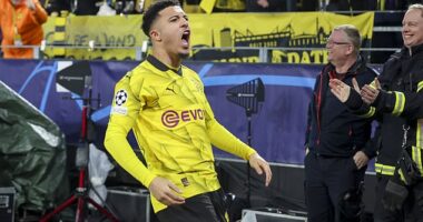 Fans have taken to social media to mock Jadon Sancho (pictured above) for putting on a German accent during a recent interview