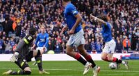 Fans have mocked Fabio Silva after he took a theatrical tumble in a Scottish Cup semi-final