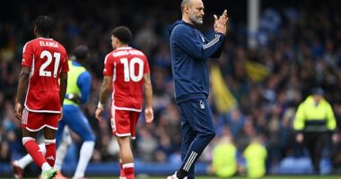 Footage has emerged of Nottingham Forest's three penalty claims against Everton