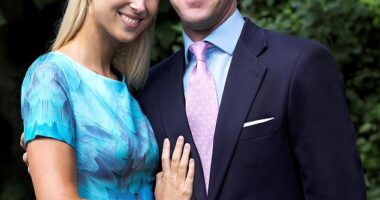 Friends are said to be rallying around Lady Gabriella Windsor after the death of her husband Thomas Kingston aged 45 in February. Pictured: The couple together