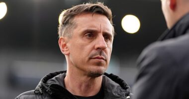 Gary Neville criticised Nottingham Forest's 'horrendous statement' after losing to Everton