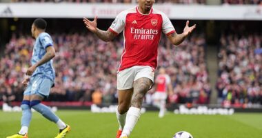 Gabriel Jesus was slammed as 'scruffy' and 'a problem' for Arsenal during their loss to Villa