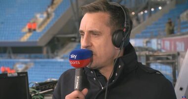 Gary Neville says he's never seen a team make it as difficult for Man City as Arsenal did