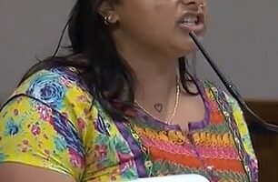 Patel's made violent threats during a two-minute anti-Israel tirade during the Wednesday council meeting