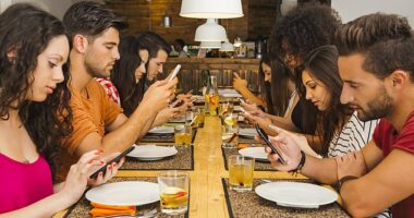 Youngsters are finding dining etiquette rules outdate and irrelevant, research has found. Stock image used