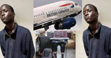 Ghanaian man arrested for trying to sneak into London-bound airplane