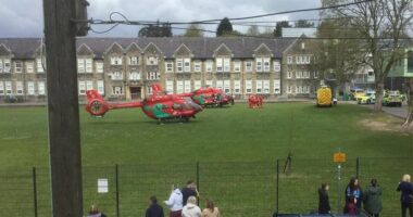 Girl arrested on suspicion of attempted murder after teachers and pupil stabbed at Welsh school