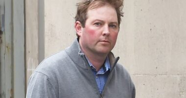Jonathan Creswell (pictured outside court) was found dead after going on trial this week accused of killing and raping a female showjumper