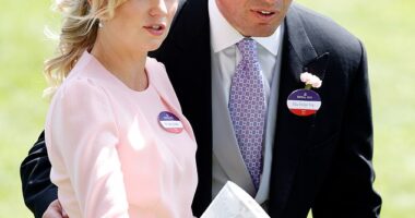 Princess Anne 's son, 46, - who was said to be the late Queen¿s favourite grandson- started dating his old pal, 43, following his divorce from Autumn Kelly , 45, in 2021. Both pictured in 2022