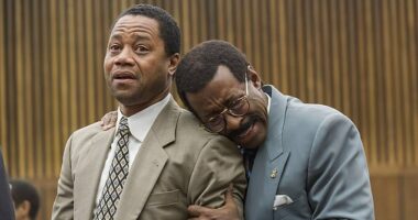 The People V OJ Simpson: American Crime Story with Cuba Gooding Jr. as O.J. Simpson and Courtney B. Vance as Johnnie Cochran