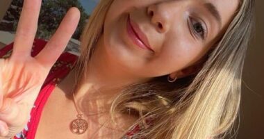 Catherine Simpson (pictured), 21, from Northampton, said no-one believed her growing up when she raised concerns about sexually suggestive behaviour from her 48-year-old stepfather Paul Sellwood