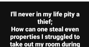 I will never in my life pity a thief - Nigerian man laments after thieves stole properties he struggled to take out of his room during fire outbreak