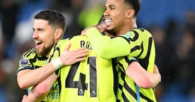 Arsenal are unbeaten in their last six away games after their ruthless 3-0 win over Brighton