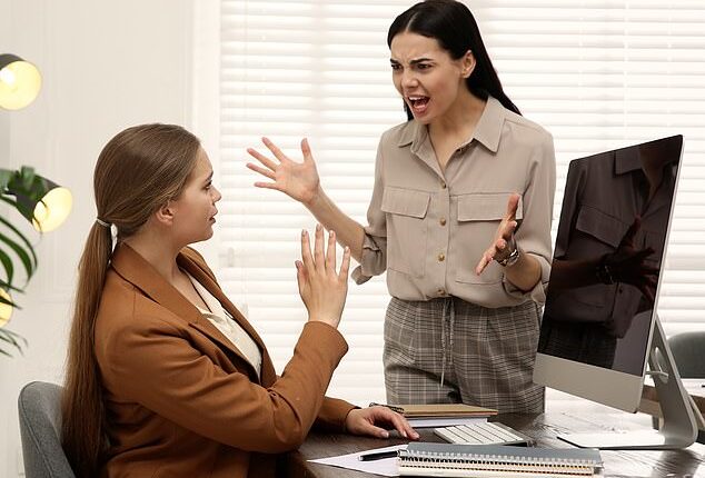 Fiona said that bosses are likely behaving in this way because they feel insecure about their abilities, especially if they have just received a promotion (stock image)