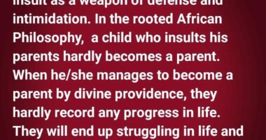 In African philosophy, a child who insults his parents hardly becomes a parent - Filmmaker Ugezu Ugezu warns Nigerian youths