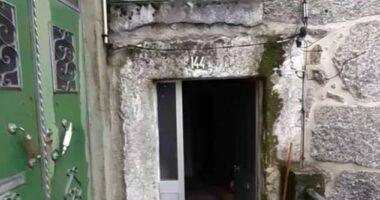 The entrance to the Appleby-Brisco's Portuguese home - which they have been forced to abandon after a 'storm of resentment' from locals