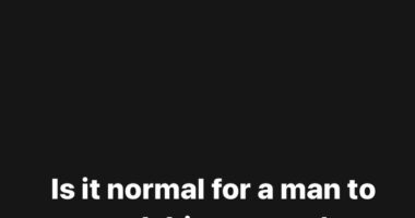 Is it normal for a man to wash his partner