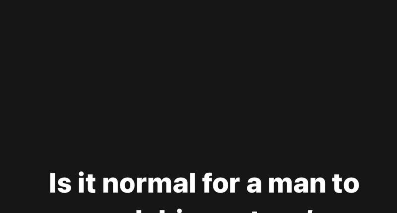Is it normal for a man to wash his partner