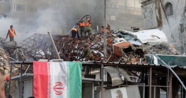 Israel has raised the alert at its embassies worldwide amid fears Iran could launch a retaliatory attack after a suspected IDF strike on the Iranian consulate in Damascus killed seven members of the Islamic Revolutionary Guards Corps (IRGC). Two IRGC generals were among the dead in the Syrian capital following Monday's strike, prompting the Islamic Republic to swear revenge. Israel has neither confirmed nor denied involvement, but it is widely assumed the IDF was behind the attack.