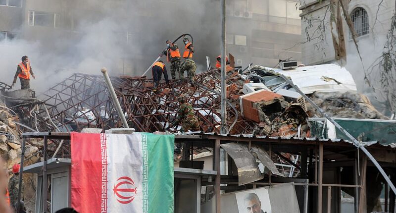Israel has raised the alert at its embassies worldwide amid fears Iran could launch a retaliatory attack after a suspected IDF strike on the Iranian consulate in Damascus killed seven members of the Islamic Revolutionary Guards Corps (IRGC). Two IRGC generals were among the dead in the Syrian capital following Monday's strike, prompting the Islamic Republic to swear revenge. Israel has neither confirmed nor denied involvement, but it is widely assumed the IDF was behind the attack.