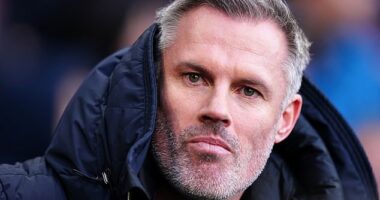 Jamie Carragher (pictured above) says going from Feyenoord to Liverpool would be 'a huge jump' for Dutch manager Arne Slot