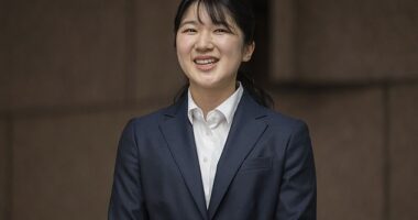 Princess Aiko (pictured) has begun working for the Japanese Red Cross Society in Minato Ward today.