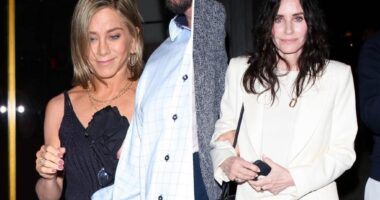 Jennifer Aniston and Courteney Cox step out for a stylish girls' night out