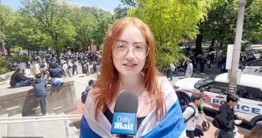 Skyler Sieradzky, a Jewish GWU student whose grandparents survived the Holocaust, said the ongoing pro-Gaza protests on campus have scared her and hearing rhetoric calling for the destruction of Israel has been alarming
