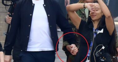 Josie Gibson has admitted she is terrified of having her heart broken - just days after being pictured holding hands with her 'love' Stephen Mulhern (the duo pictured holding hands on Saturday)