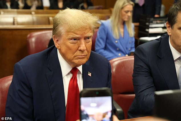 While Supreme Court arguments over immunity were taking place Trump was in Manhattan criminal court over a separate hush money case