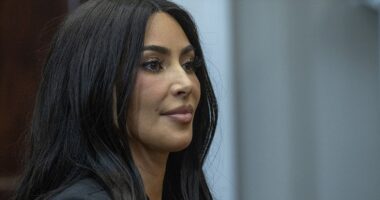 Kim Kardashian told Vice President Kamala Harris she's 'just here to help' as she vowed to learn more 'every day, every visit, every administration' as she returned to the White House for the first time since Donald Trump was president. Kardashian, a criminal justice reform advocate, participated in a roundtable in the Roosevelt Room with Harris and four people who were just pardoned by President Joe Biden this week.