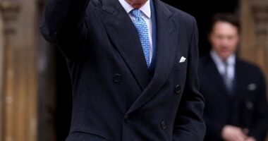 King Charles shared a comical exchange with a royal fan about her 17-year-old spaniel named 'Camilla' on Sunday