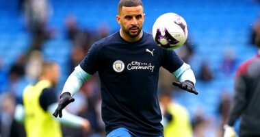 Kyle Walker returned to the Manchester City team to captain the side against Real Madrid