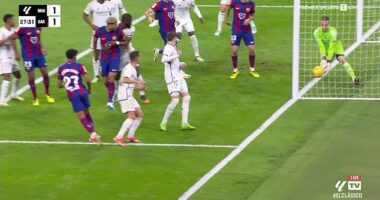 Lamine Yamal's strike looked to have crossed the line but the goal was not given