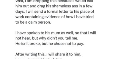 Lady recounts how her friendship of seven years ended after she loaned her friend money meant for her house rent and he refused to return it