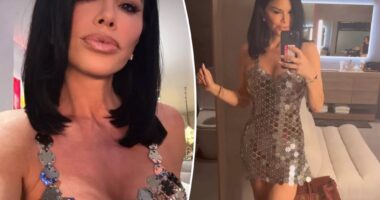Lauren Sánchez sparkles in tiny discoball dress at Coachella