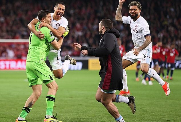 Goalkeeper Emiliano Martinez was the hero as Aston Villa beat Lille in a penalty shootout