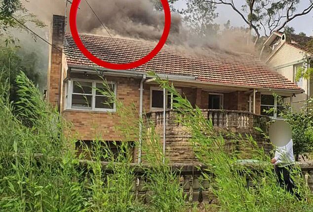 A Sydney renter was left 'shocked and scared' after a home in Lindfield caught fire (pictured), when a light switch was turned on