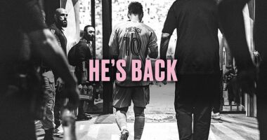 Inter Miami posted this graphic to social media to announce that Lionel Messi was in the squad