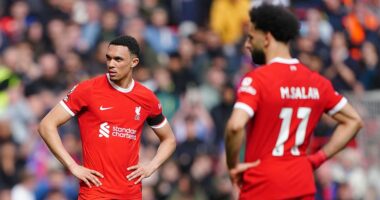 Liverpool 0-1 Crystal Palace - Premier League LIVE: Jurgen Klopp's men suffer HUGE title blow as resolute Eagles stun hosts to leave Reds two points behind table-toppers Manchester City